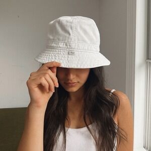 Aritzia TNA Bucket Hat Womens One Size White Cotton Y2K 90s Casual‎ Preppy